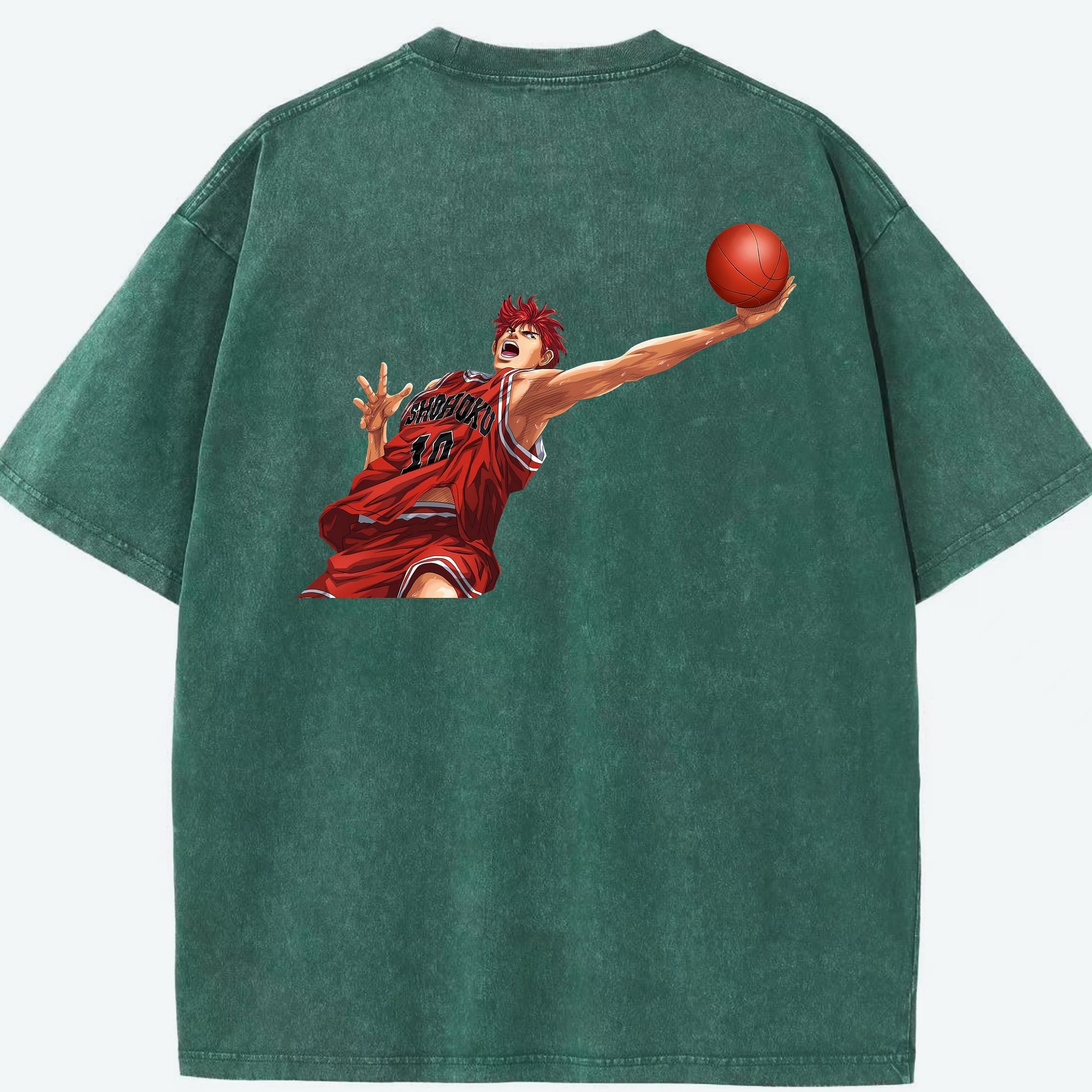 （画像用） SLAM DUNK／スラムダンク 綿100% ヴィンテージ風 半袖Tシャツ（背面プリント）